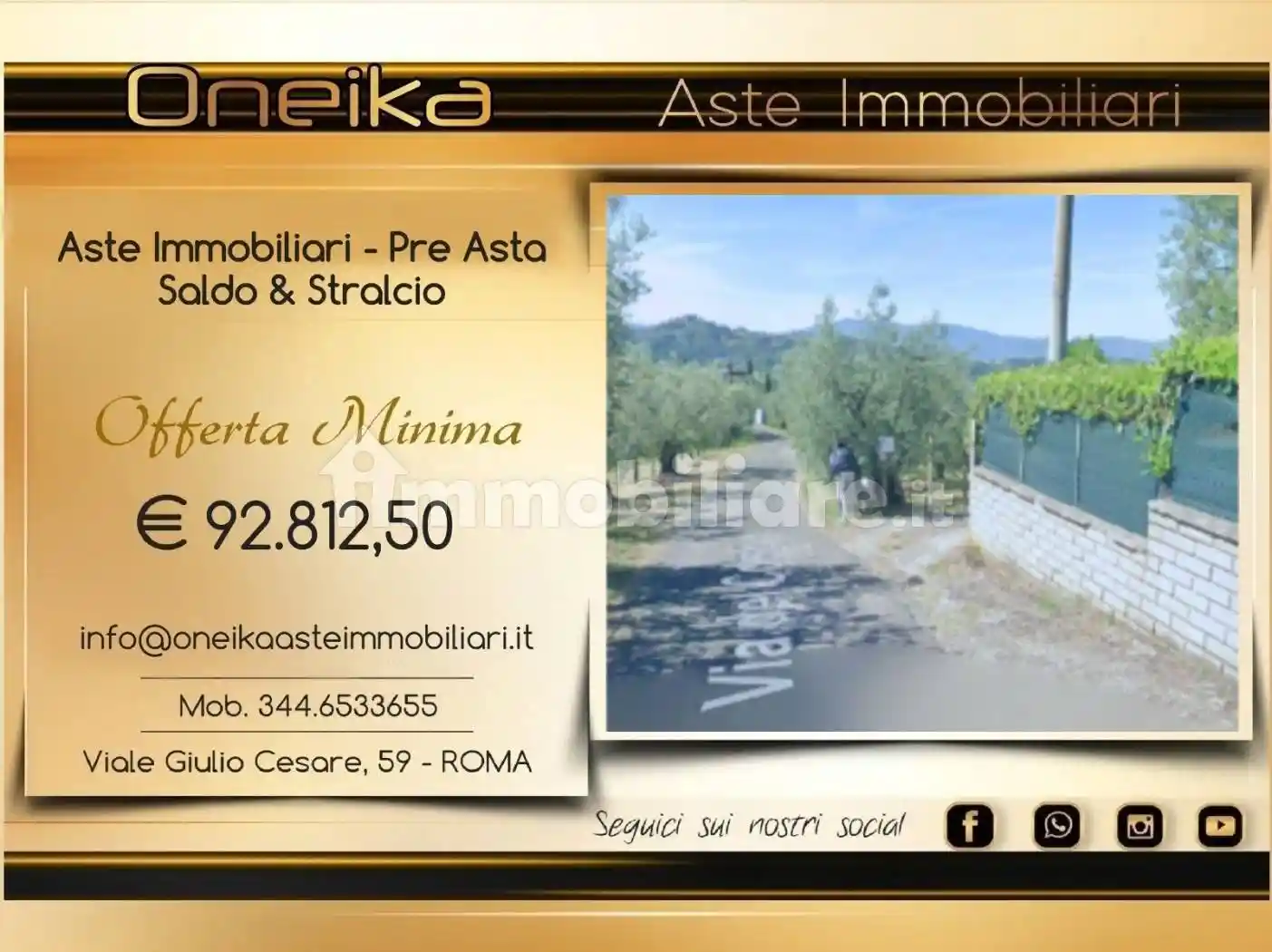 Casa indipendente in asta a Olevano Romano