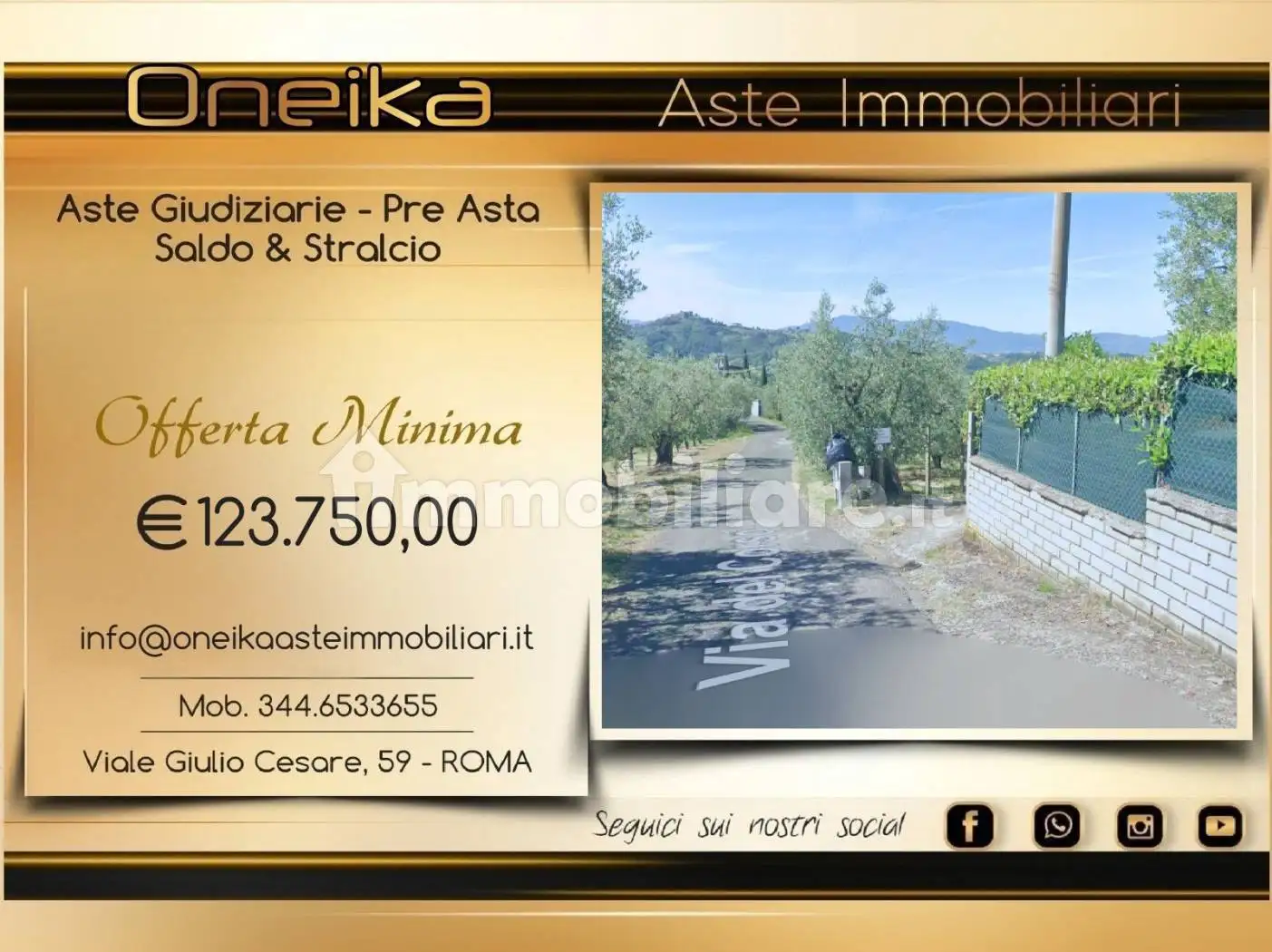 Casa indipendente in asta a Olevano Romano