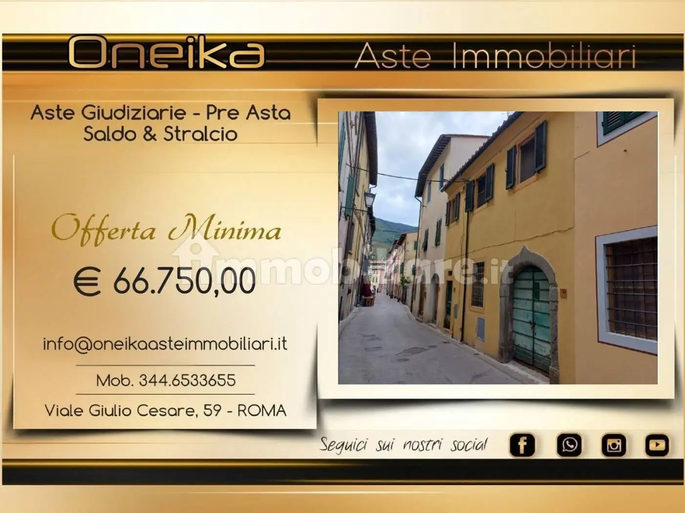 Appartamento in asta a Vicopisano