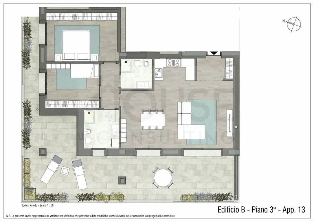 Trilocale via Filippo Turati 1, Centro, Biassono - foto 3