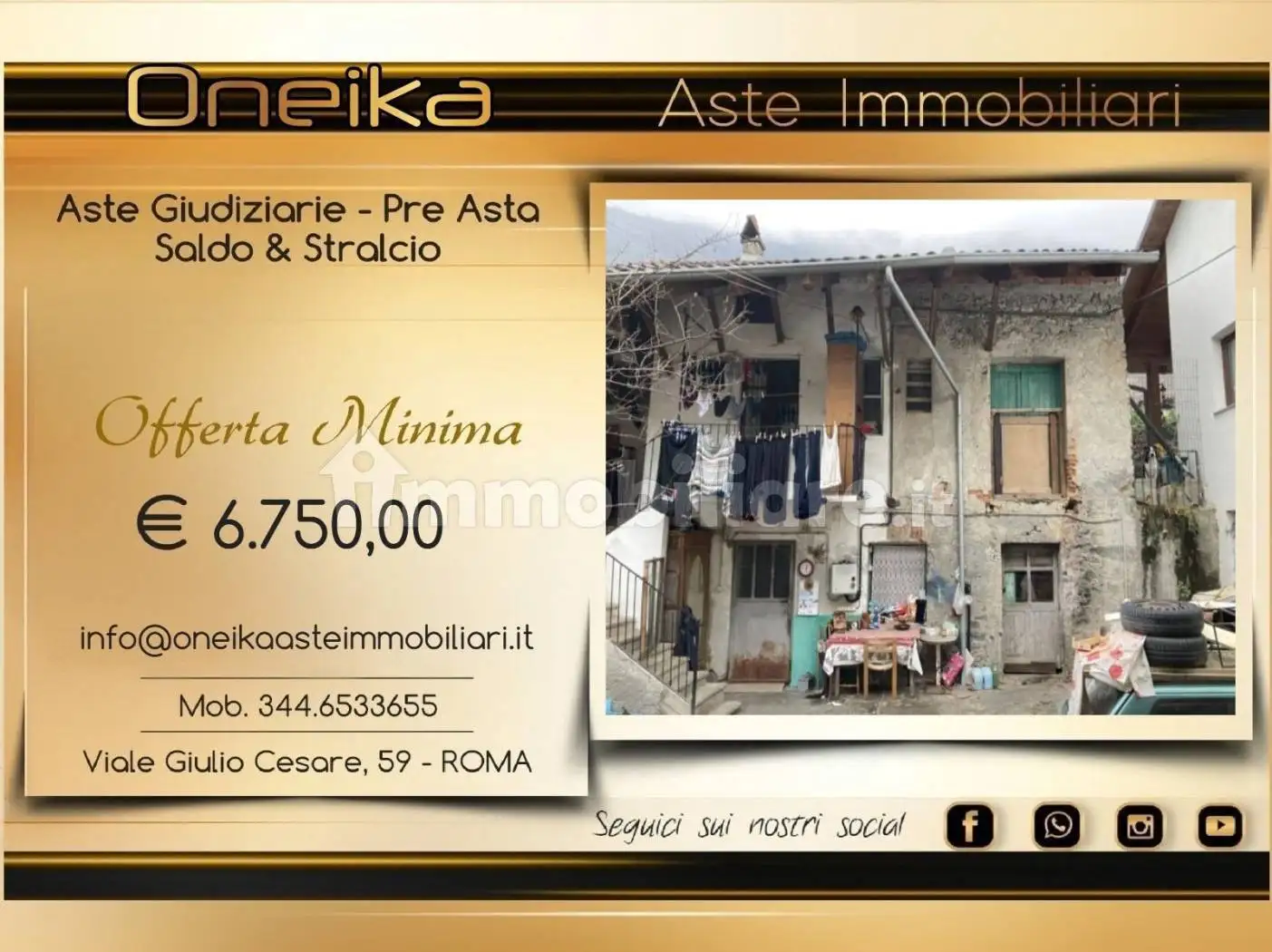 Casa indipendente in asta a Vaie