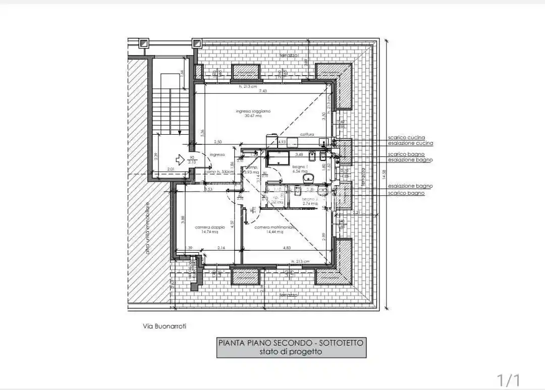 Attico - Mansarda in vendita a Bareggio