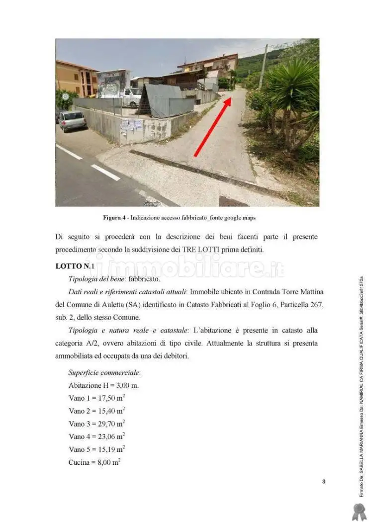 Appartamento in asta a Auletta