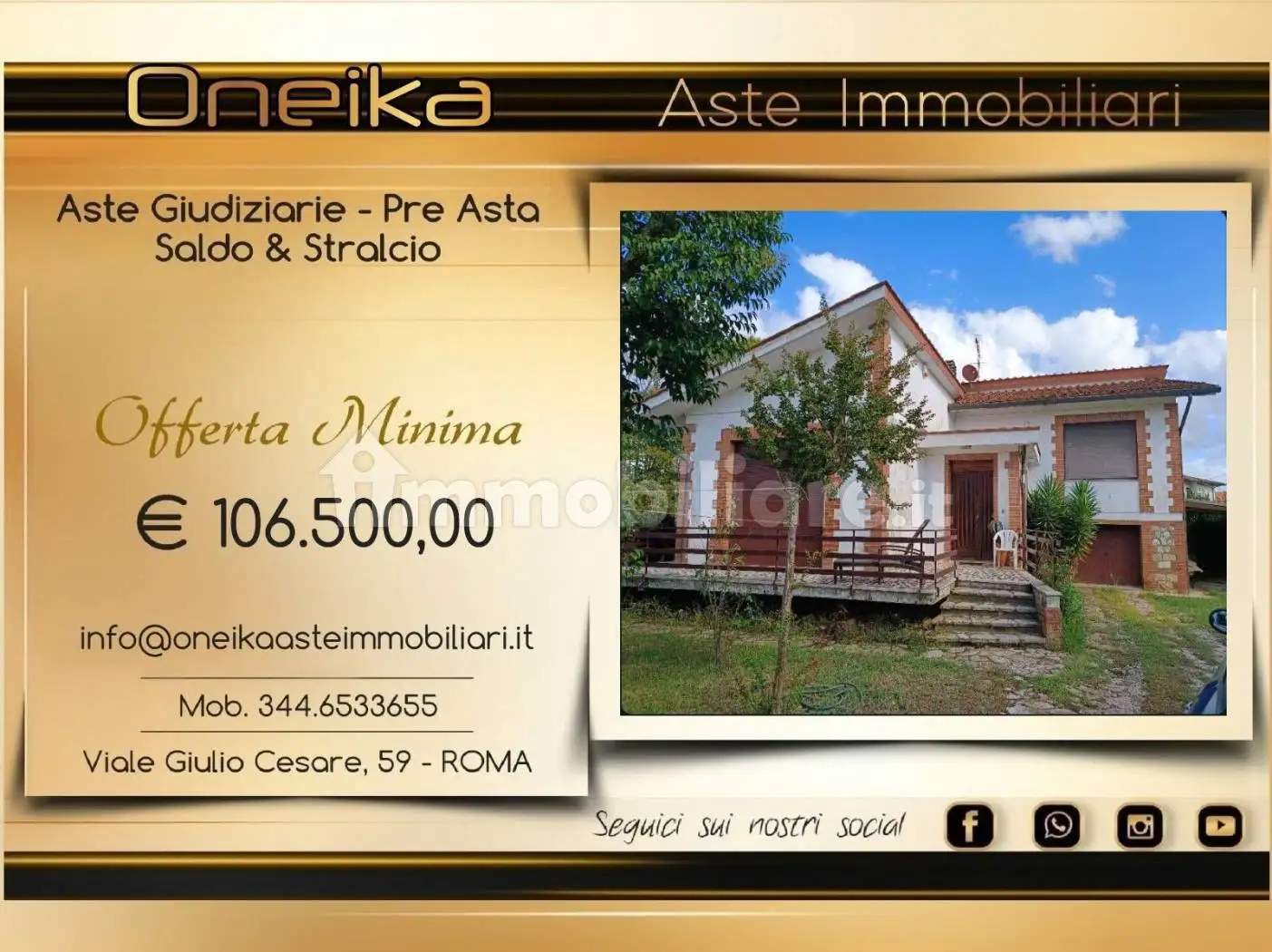 Villa in asta a Fauglia