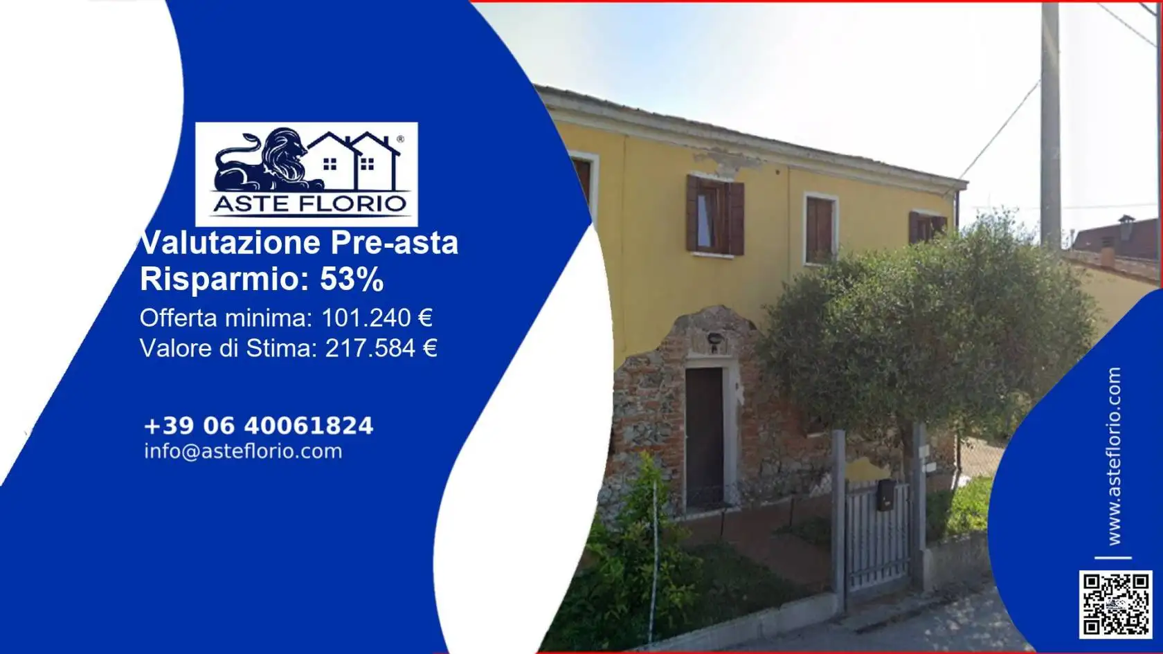 Villetta a schiera in asta a Tribano