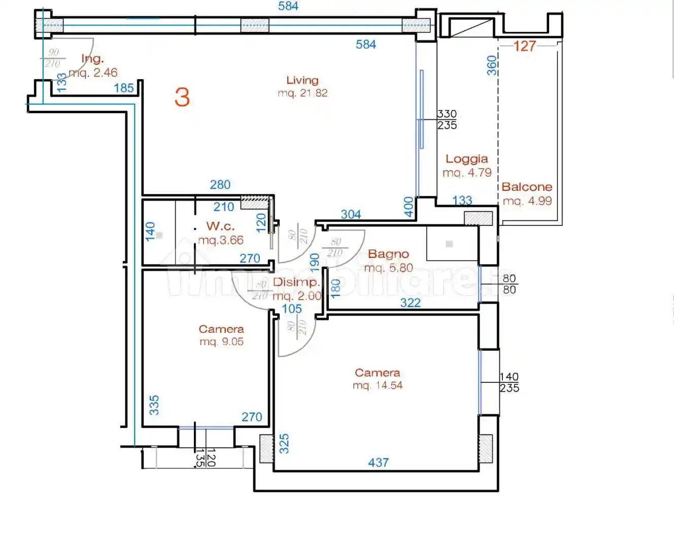 Trilocale via Giovanni Palmiri 21L, Gros - Le Befane, Rimini - foto 3
