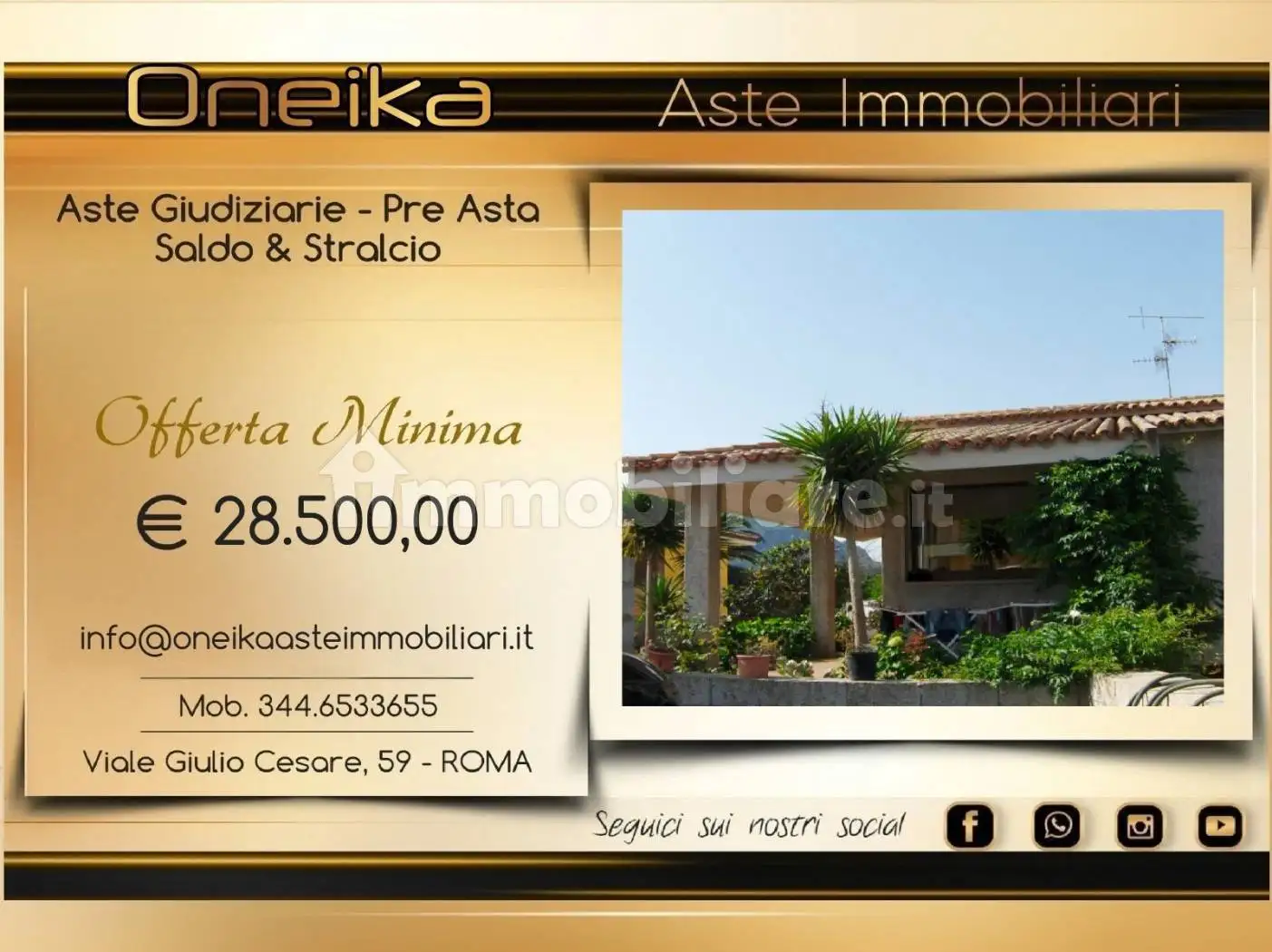 Villa in asta a Viddalba