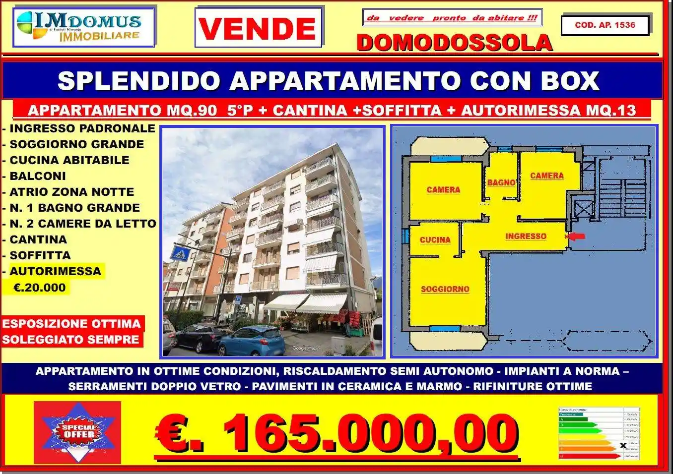 Appartamento in vendita a Domodossola