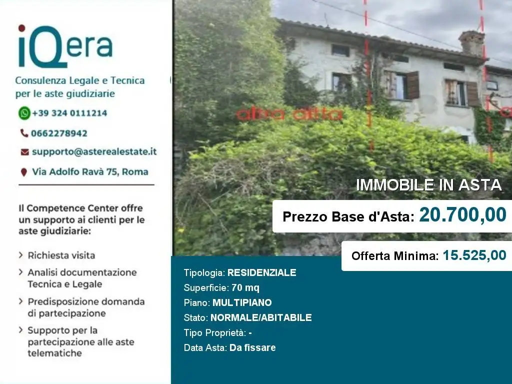 Appartamento in asta a Fregona