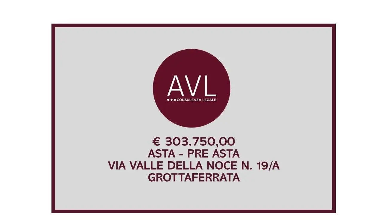 Villa in asta a Grottaferrata