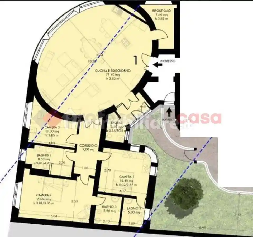 Quadrilocale piazza d'ancona, 1, San Francesco, Pisa - foto 3