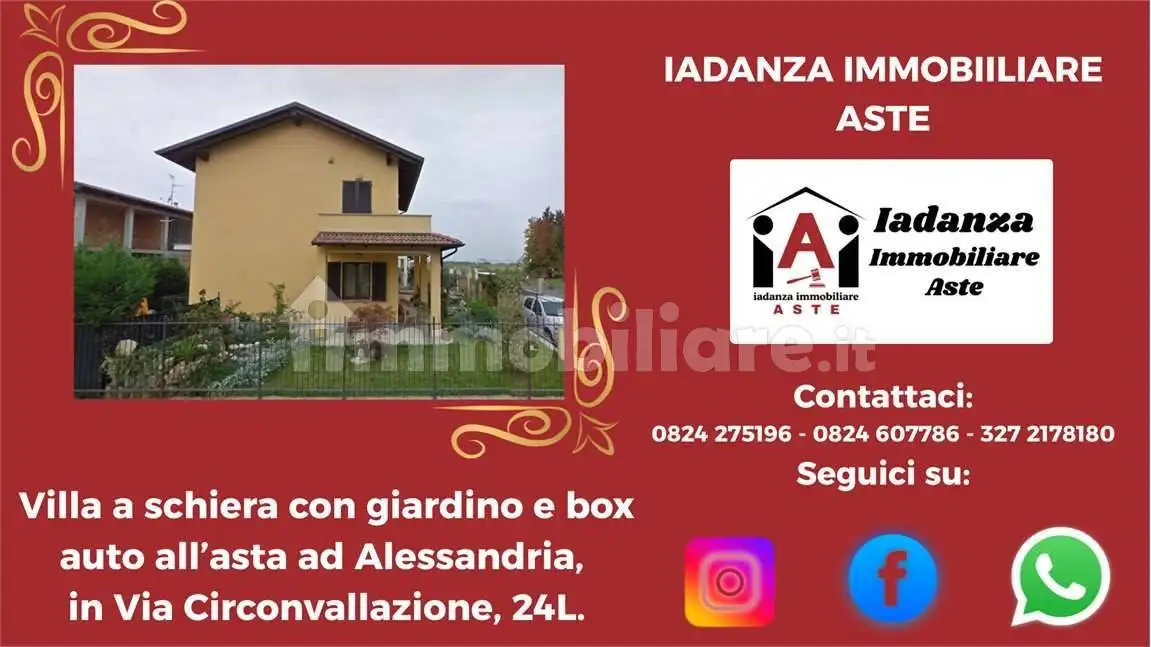 Villetta a schiera in asta a Alessandria