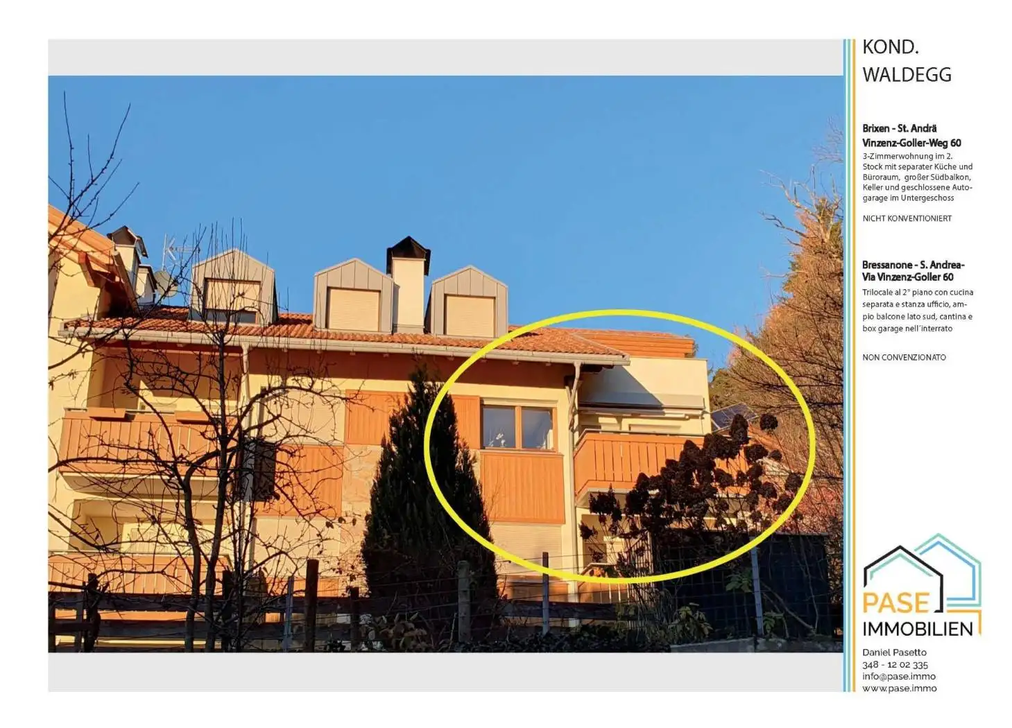 Trilocale Strada Vinzenz Goller 60, Sant'Andrea In Monte, Bressanone - foto 2