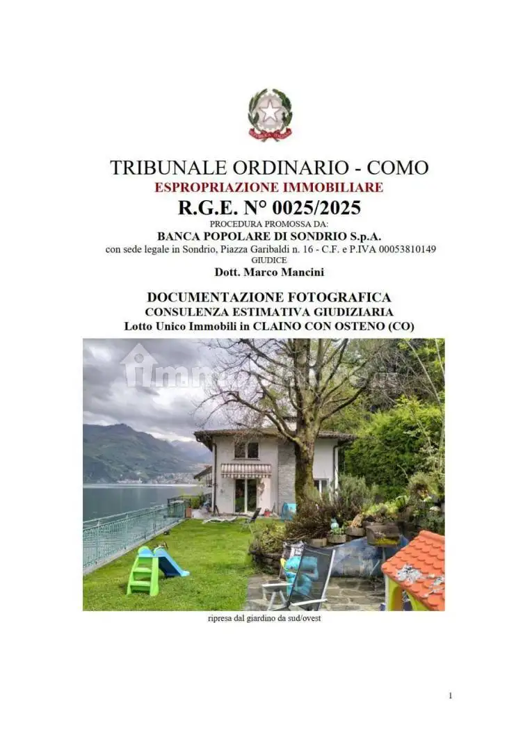 Appartamento in asta a Claino con Osteno