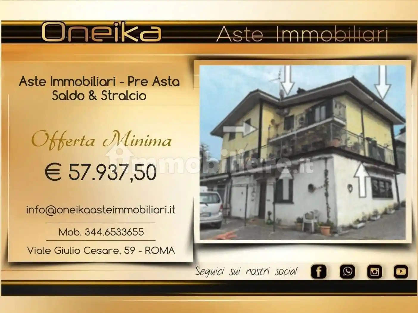 Villa in asta a Gavignano