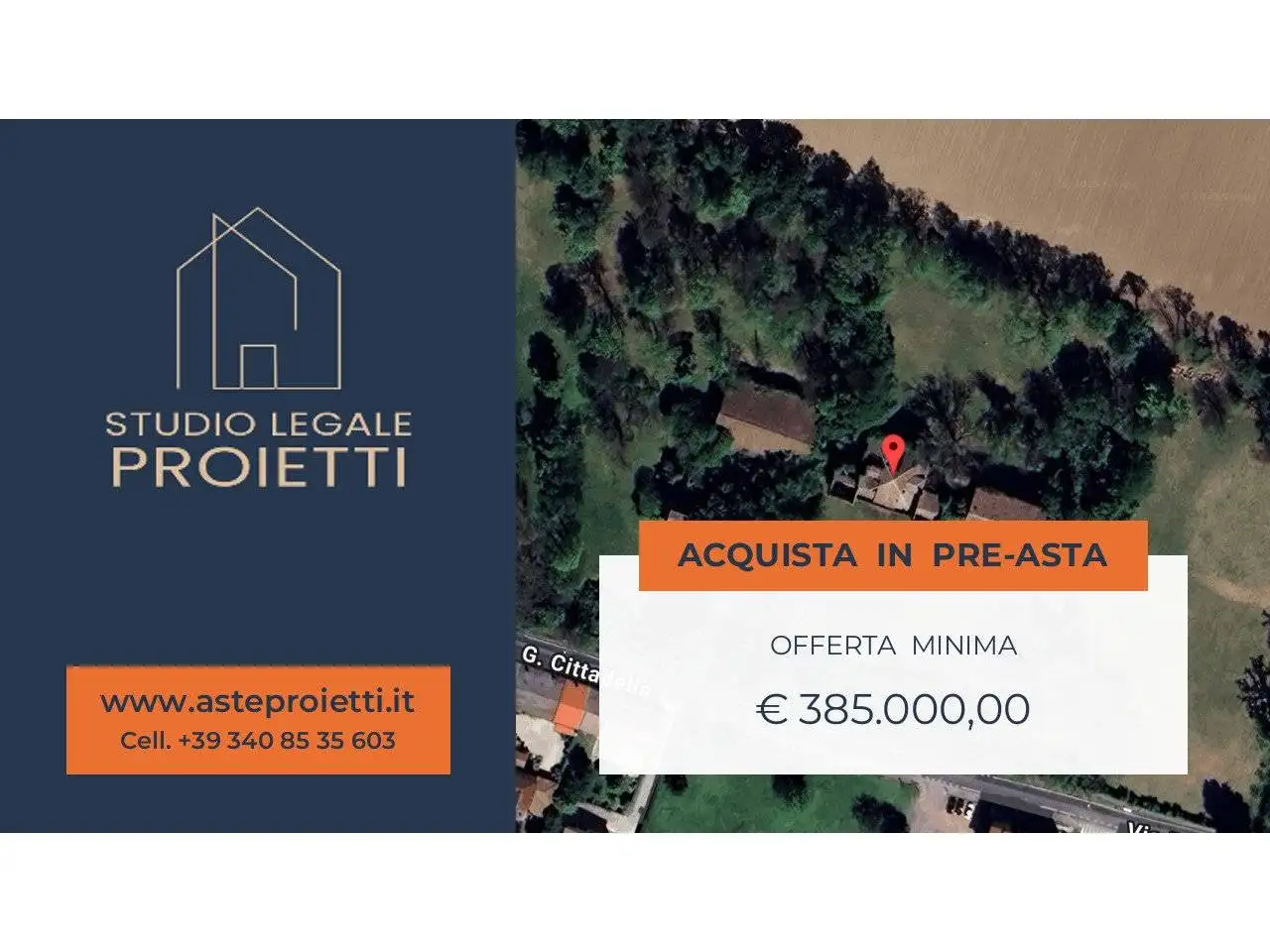 Villa in asta a Tombolo