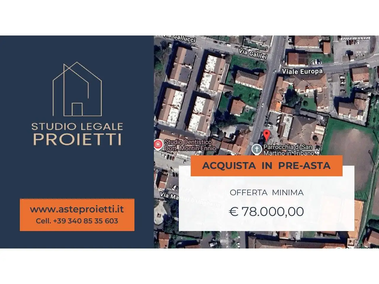 Appartamento in asta a Tribano