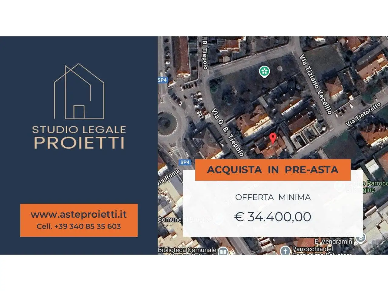 Villa in asta a Brugine