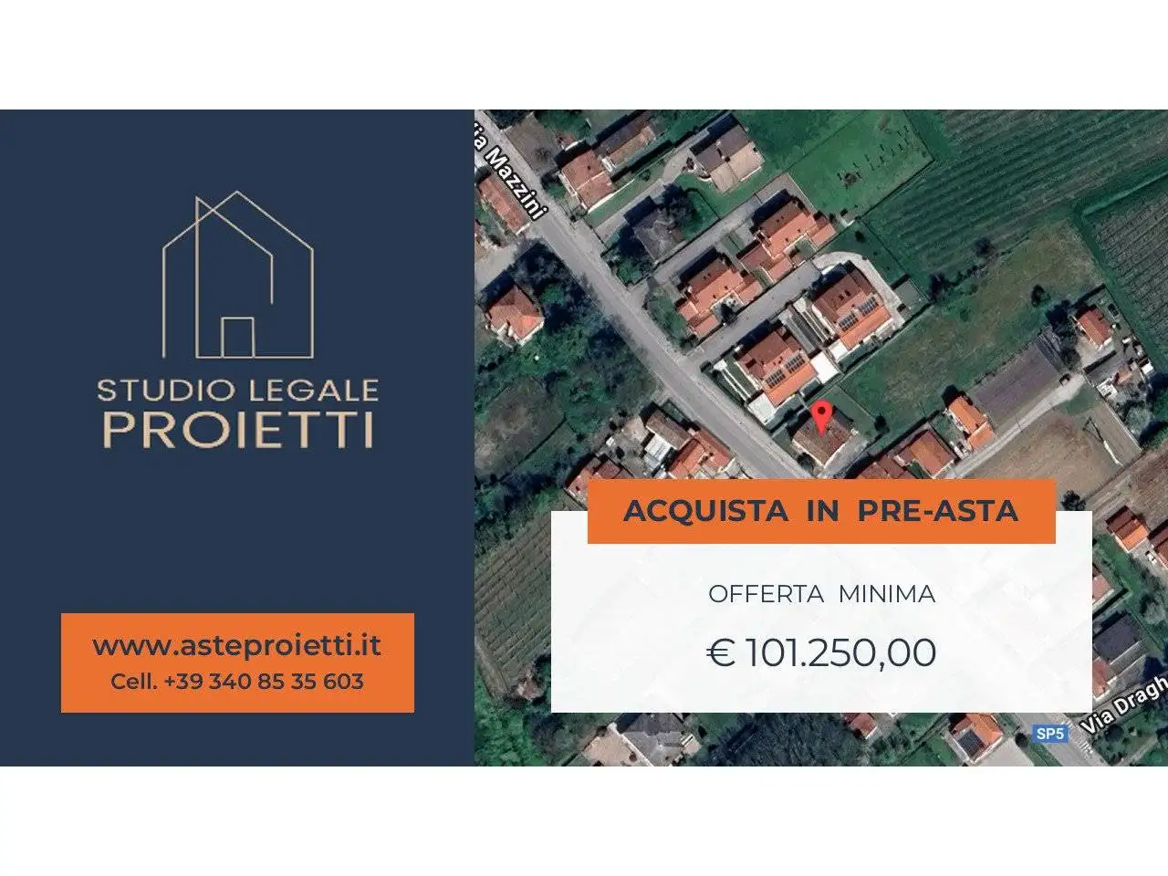 Appartamento in asta a Tribano