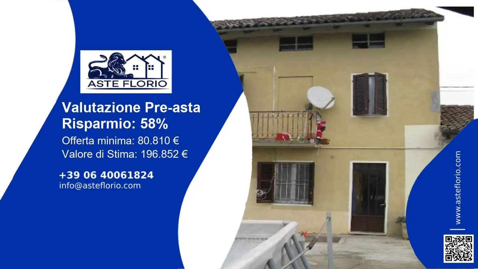 Appartamento in asta a Frassineto Po