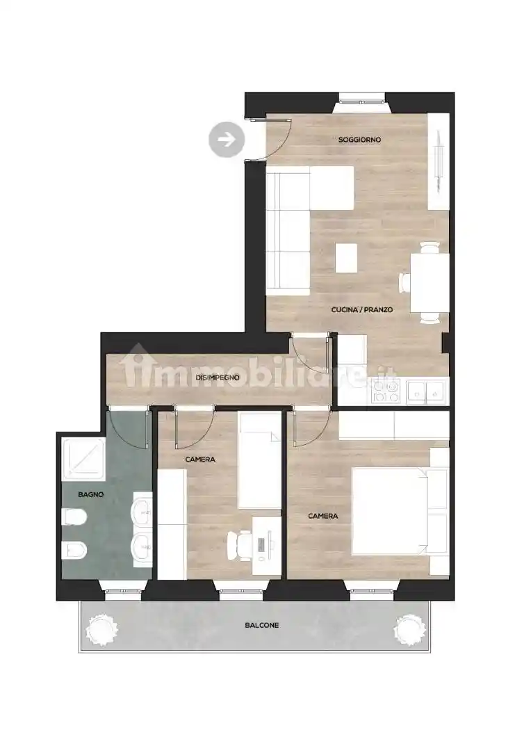 Trilocale via Vincenzo Monti 19, Stazione - Ticinello, Pavia - foto 2