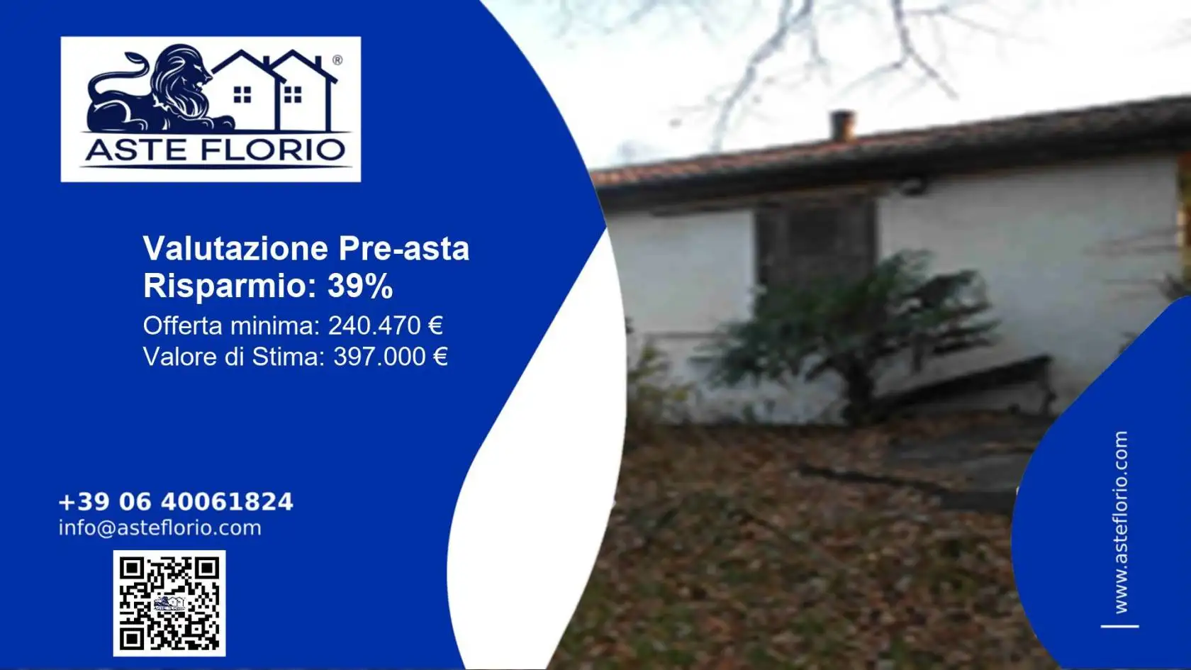 Villa in asta a Brusimpiano