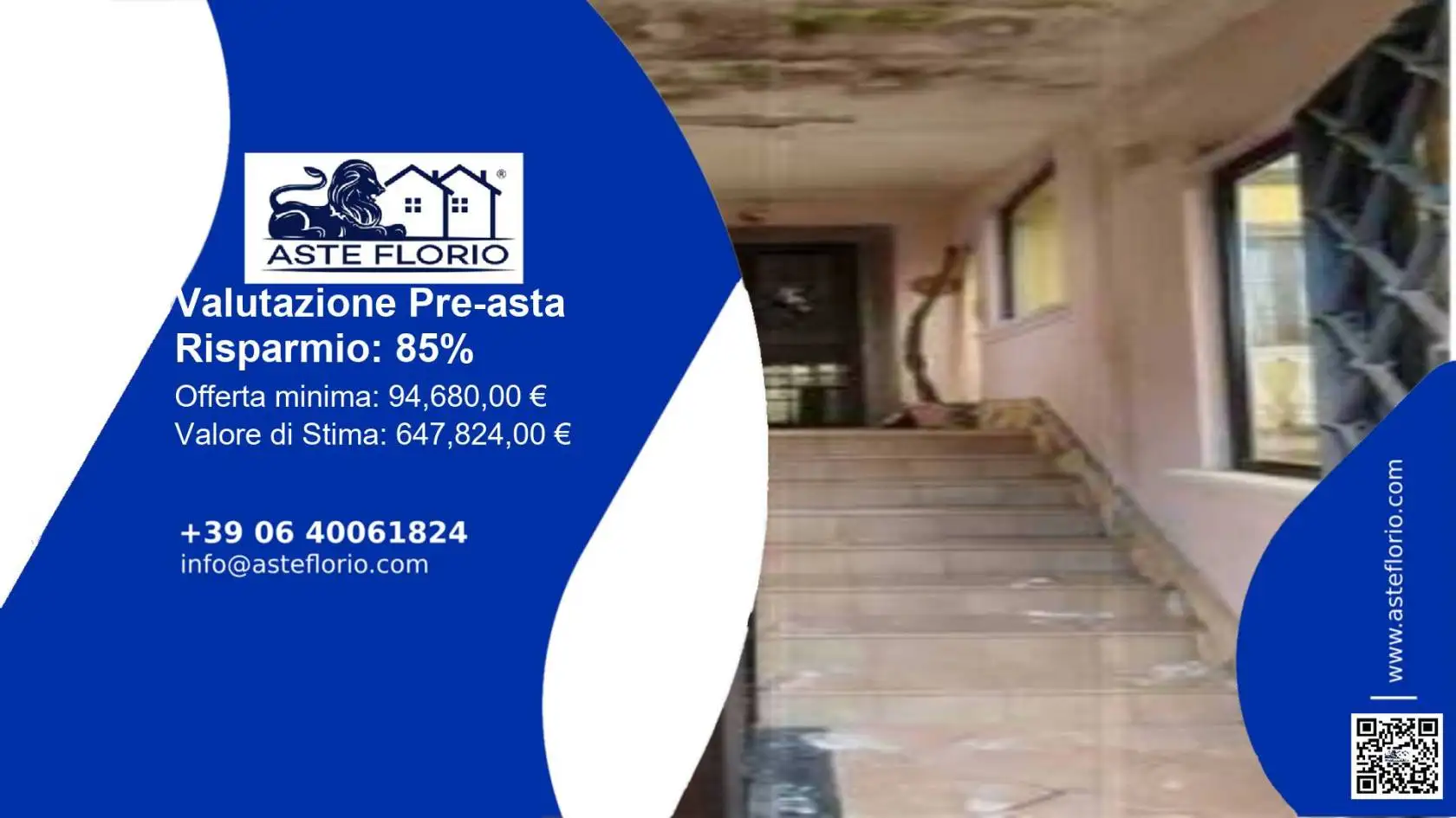 Villa in asta a Rocca Priora