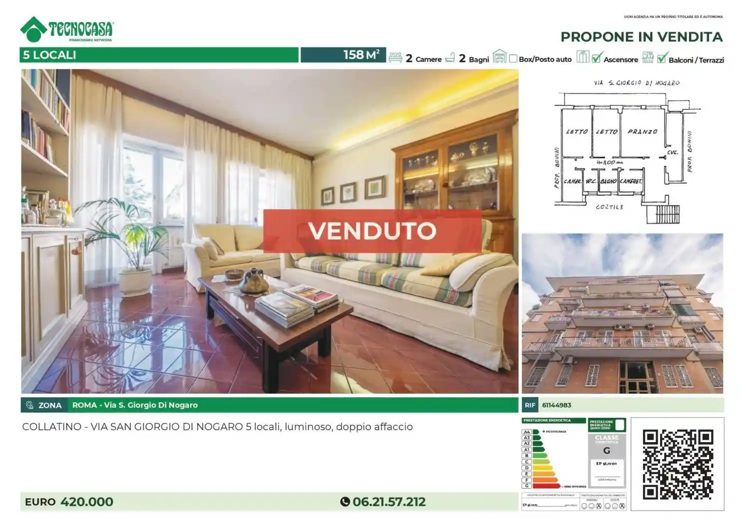 Appartamento in vendita a Roma