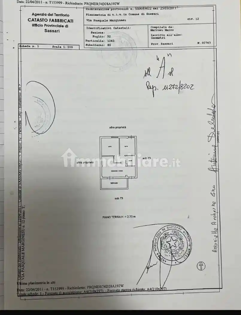 Trilocale via Pasquale Marginesu 12, Sant'Orsola, Sassari - foto 2