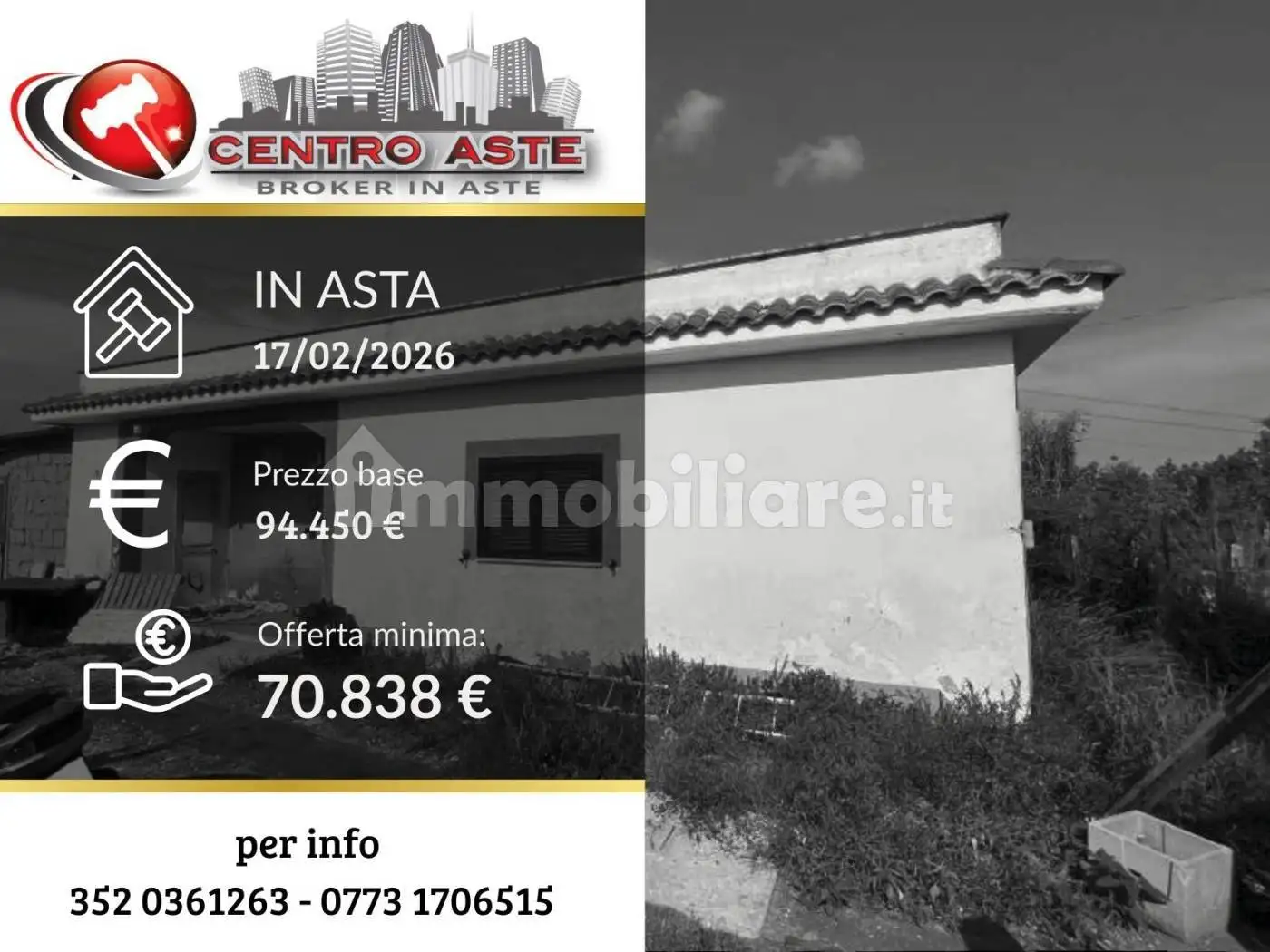 Villa in asta a Aprilia