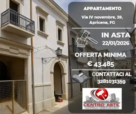 Appartamento in asta a Apricena