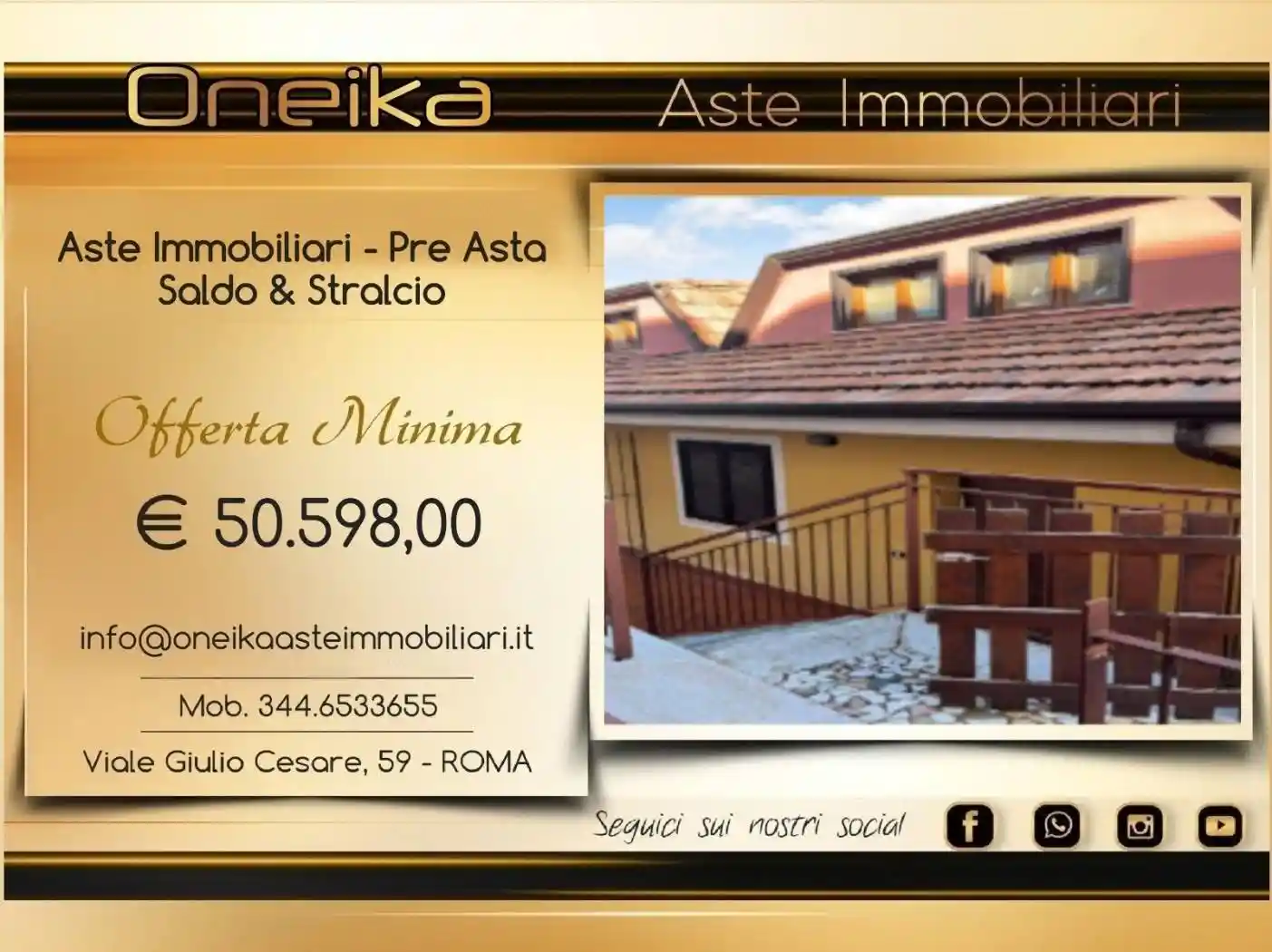 Villetta a schiera in asta a Lenola