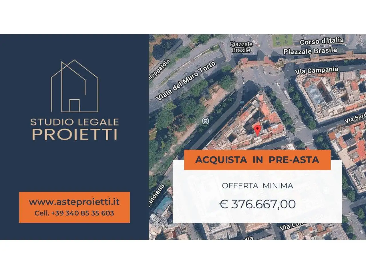 Appartamento in asta a Roma