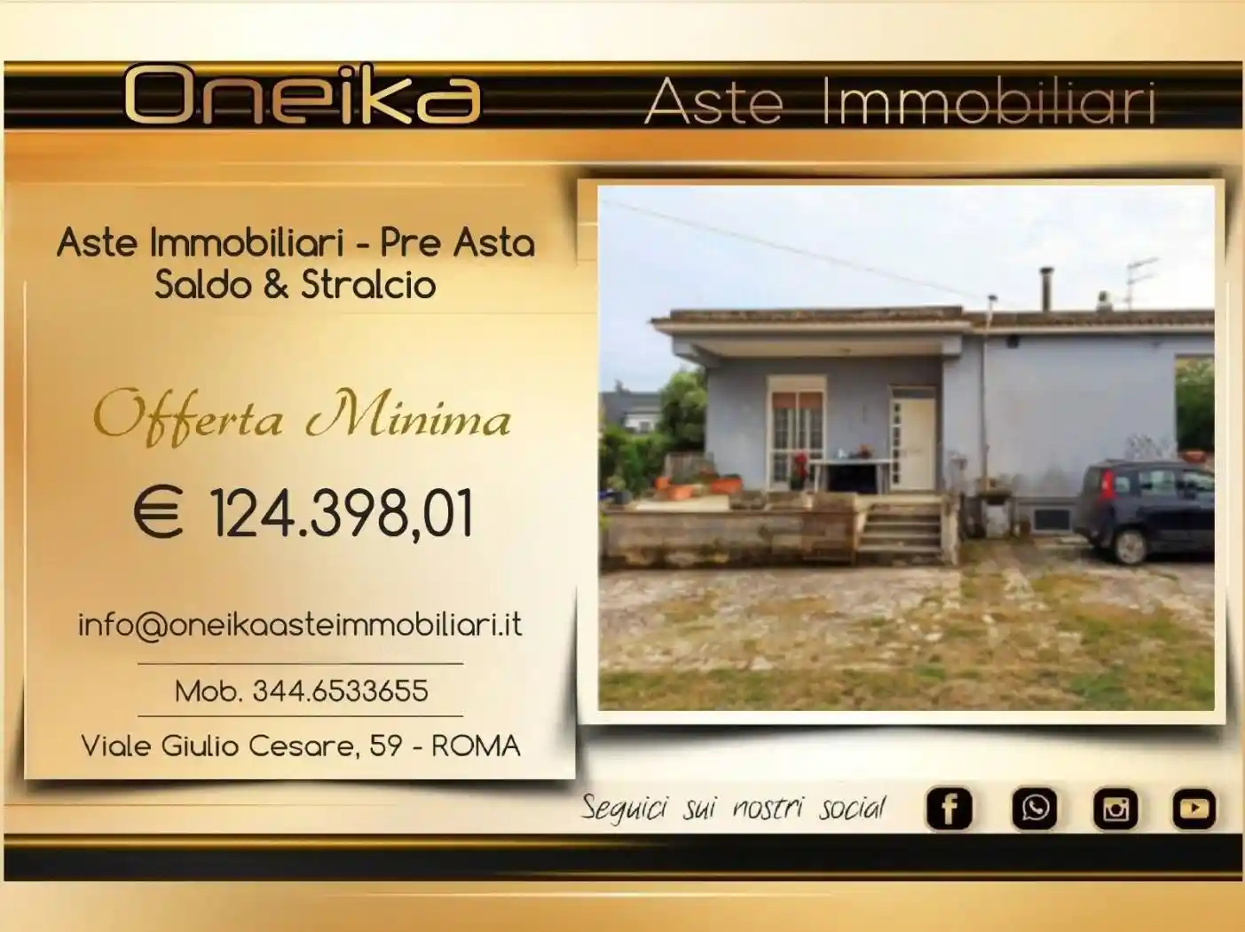 Villa in asta a Latina