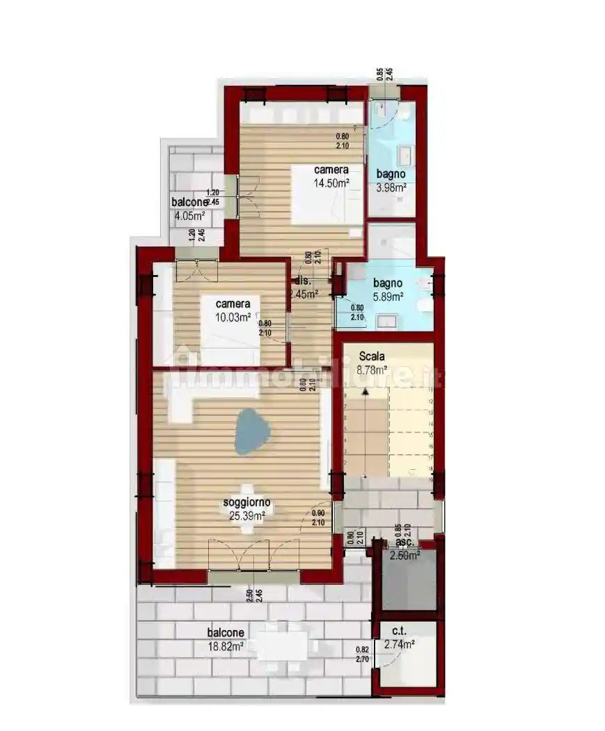 Trilocale via Acquario 23, Via Covignano - Villaggio Azzurro, Rimini - foto 2