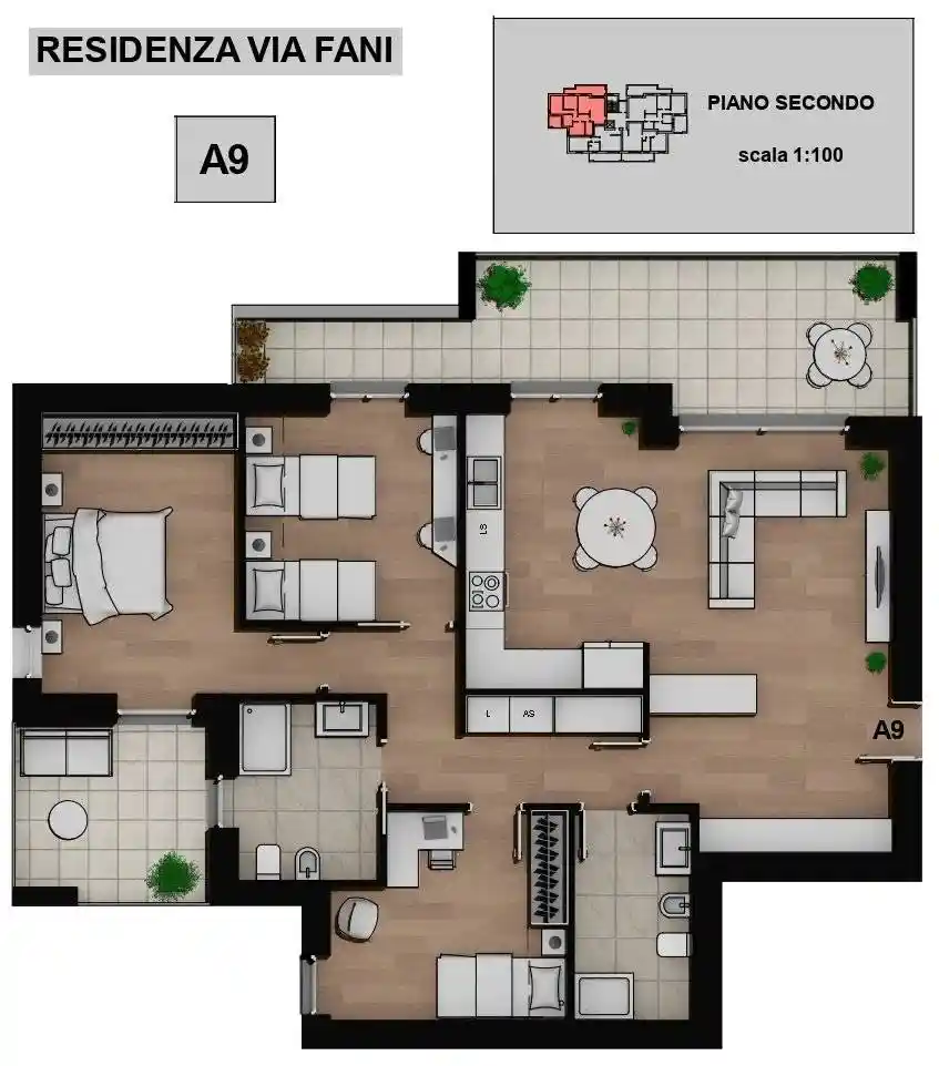 Appartamento in vendita a Caronno Pertusella