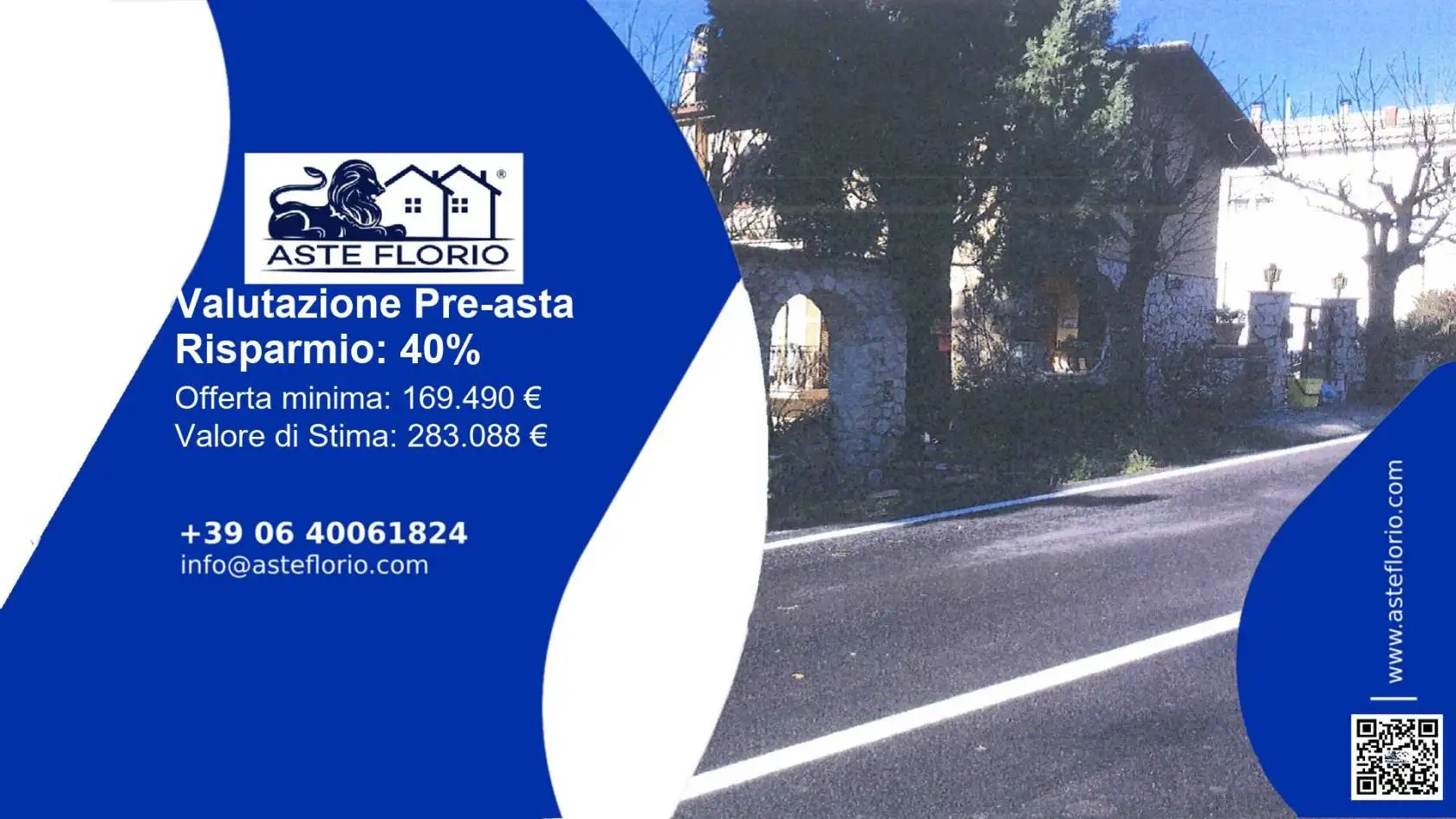 Villetta a schiera in asta a Toffia