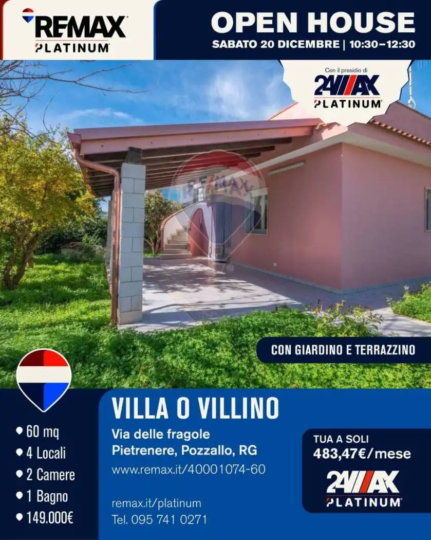 Villa in vendita a Pozzallo