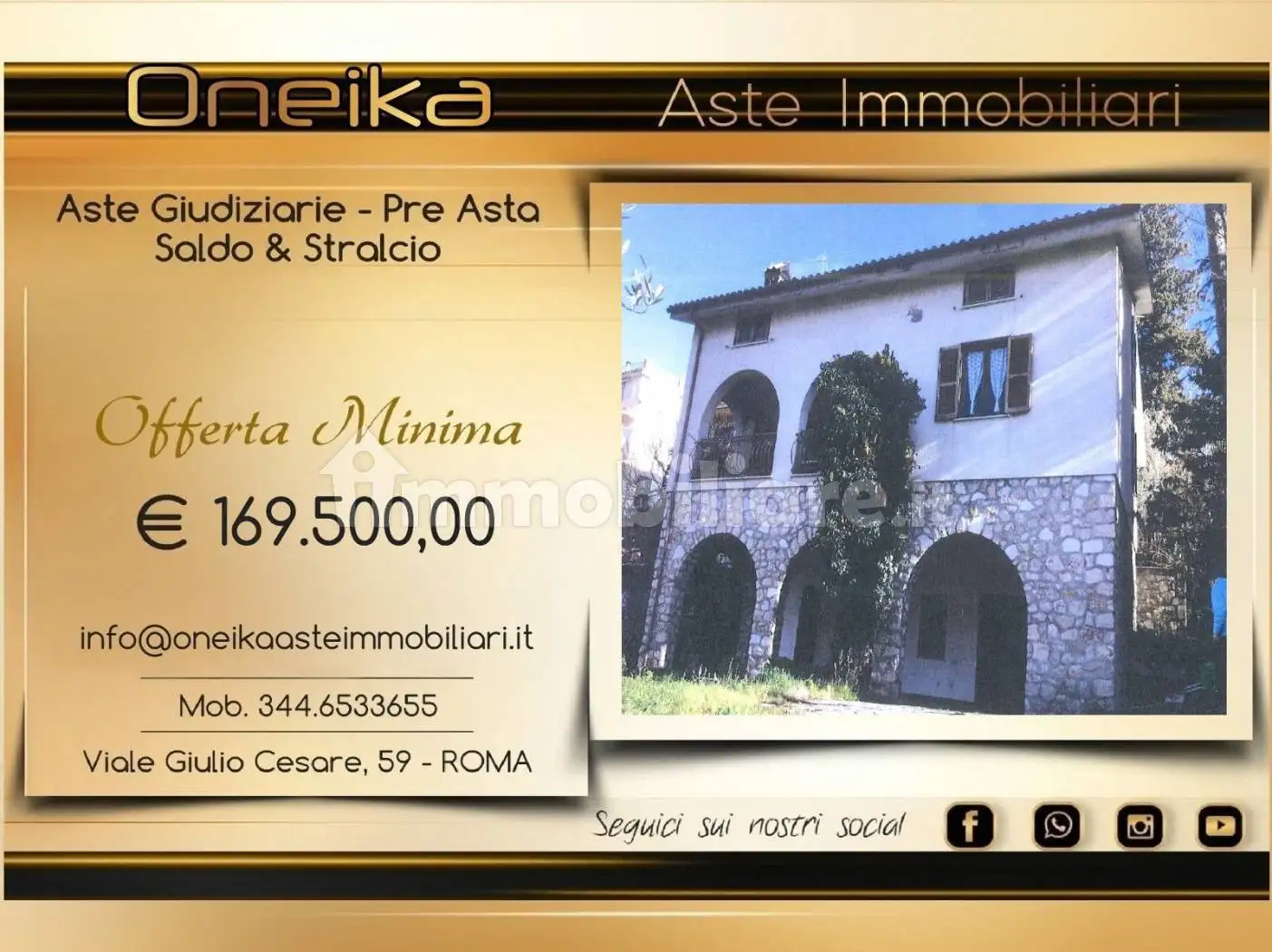 Villa in asta a Toffia