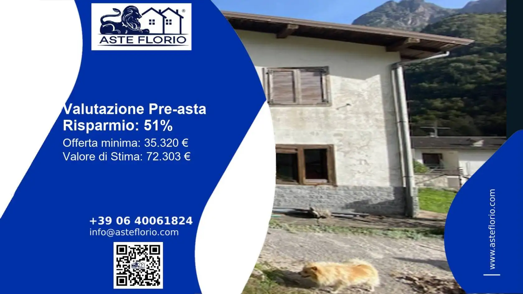 Villetta a schiera in asta a Valbondione