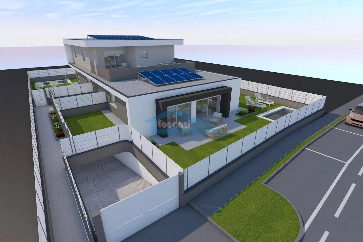 Attico nuovo, 137 m², Centro, Erbusco - foto 2