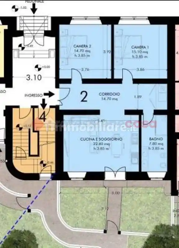 Trilocale piazza d'ancona, 1, San Francesco, Pisa - foto 4