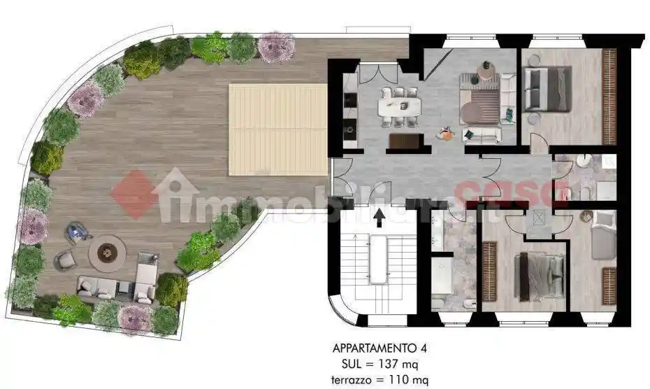 Quadrilocale piazza d'ancona, 1, San Francesco, Pisa - foto 4