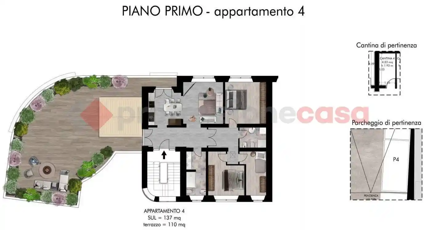 Quadrilocale piazza d'ancona, 1, San Francesco, Pisa - foto 5