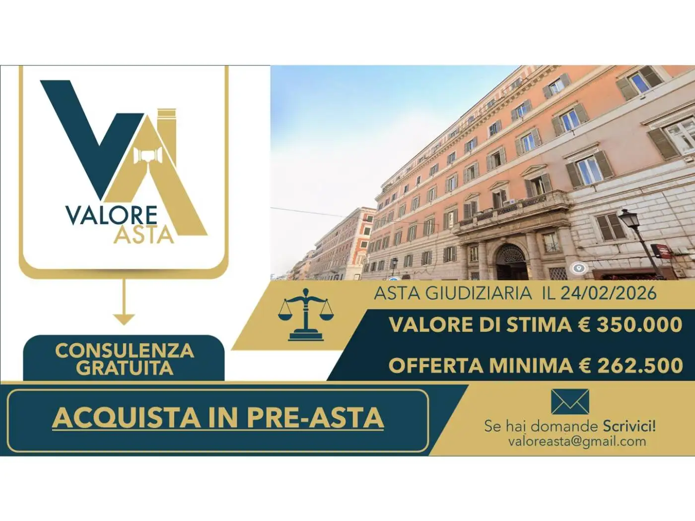 Appartamento in asta a Roma