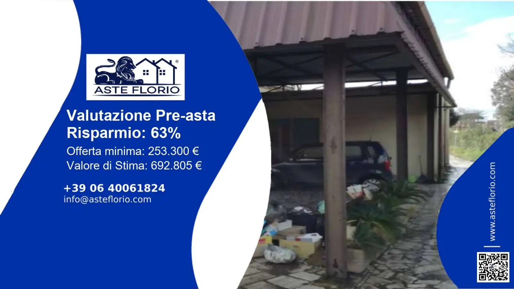 Villa in asta a Anzio