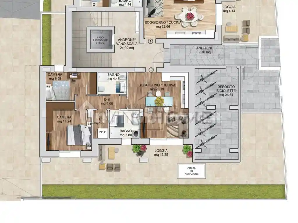 Trilocale nuovo, piano terra, Lagomaggio, Rimini - foto 2