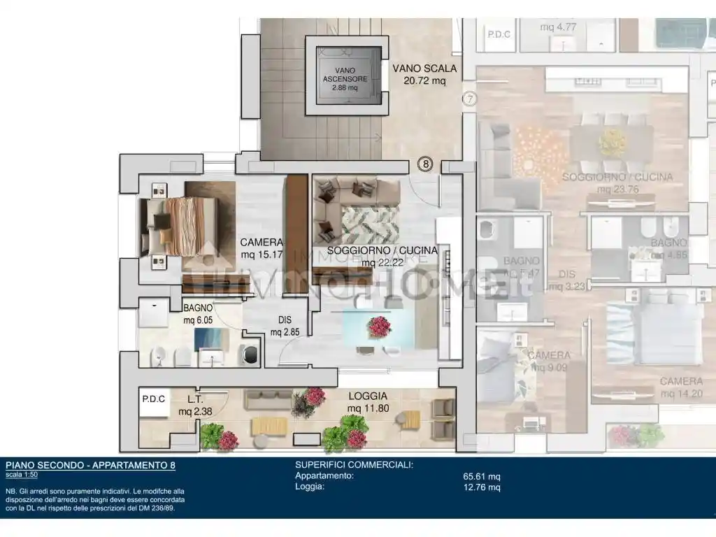 Bilocale nuovo, primo piano, Lagomaggio, Rimini - foto 2