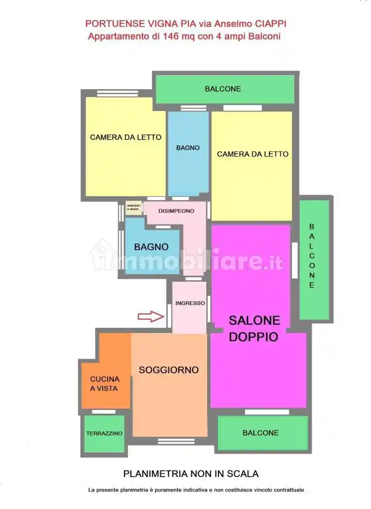 Quadrilocale via Anselmo Ciappi 16, Portuense, Roma - foto 2