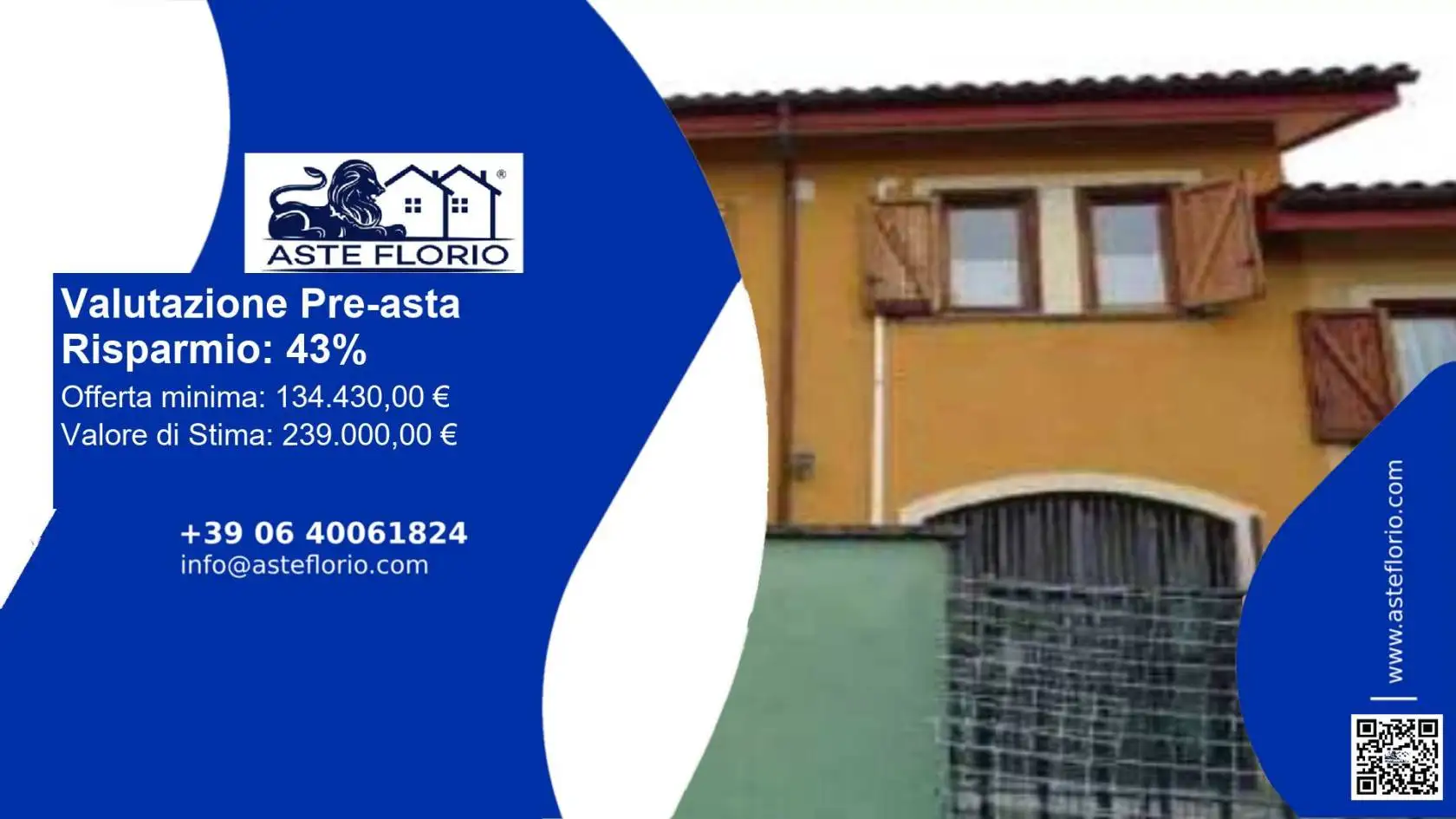 Villetta a schiera in asta a Castelnuovo di Porto